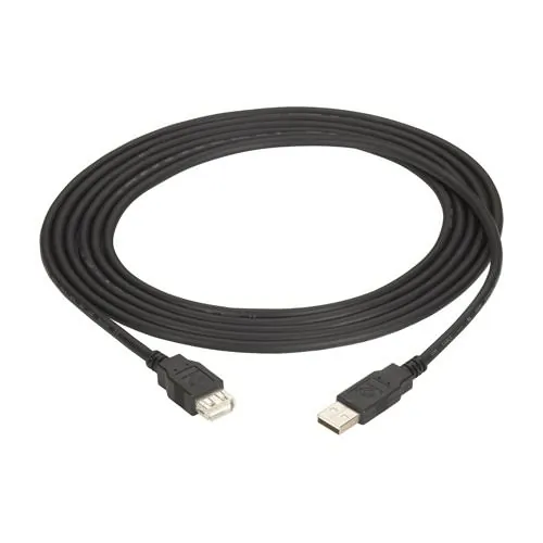 BLACK BOX CORPORATION USB05E-0006 — USB 2.0 EXTENSION CABLE - TYPE A MALE TO TYPE A FEMALE, BLACK, 6-FT. (1.8-M)