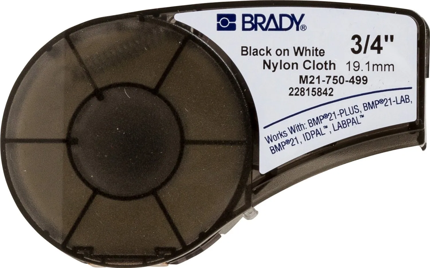 BRADY M21-750-499 — LABEL - 0.75IN X 16FT - THERMAL TRANSFER - BMP21-LAB, BMP21-PLUS, IDPAL, LABPAL,