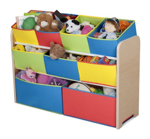 DELTA CHILDREN TB84752GN - DELUXE TOY ORGANIZER WITH BINS