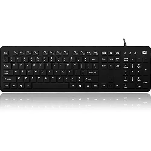 Adesso AKB-235UB — ADESSO IP67 RATED WATERPROOF, ANTIMICROBIAL  MULTIMEDIA USB KEYBOARD ,  PERFECT
