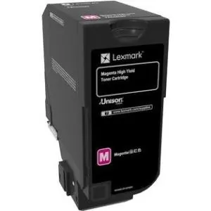 Lexmark 74C0H30 — LEXMARK 74C0H30 MAGENTA TONER CARTRIDGE FOR USE IN CS/CX725 ESTIMATED YIELD 12K