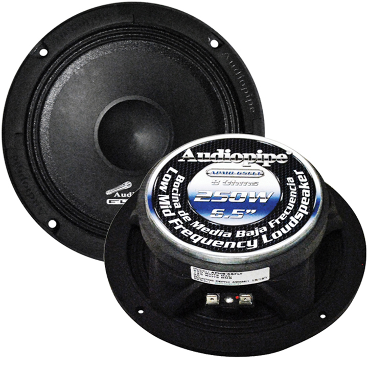 Audiopipe APMB65FLT - Audiopipe 6.5 Flat Loud Speaker 250w Max Sold Each