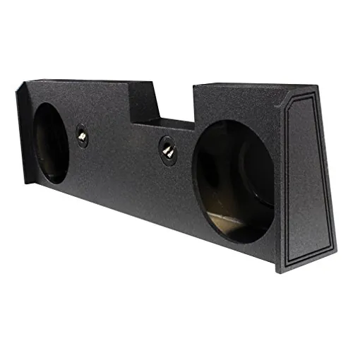Qpower QBGMC1020144DR — Qpower Dual 10 2014-Current  GM/Chevy Crew Cab Woofer Box Bed Liner Sprayed