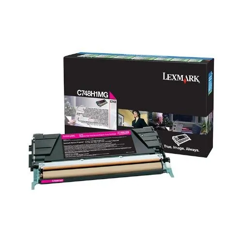 Lexmark C748H4MG — C748 MAGENTA HIGH YIELD RETURN PROGRAM PRINT CARTRIDGE (10K)