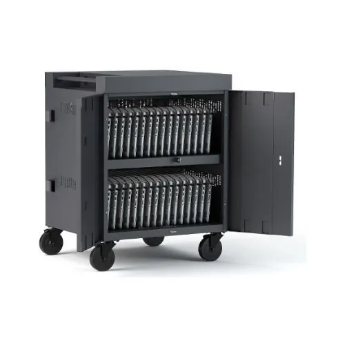 BRETFORD TVC16PAC-CK — CHARGING CART AC FOR UP TO 16 DEVICES W/BACK PANEL,1.4 INCH W SLOTS