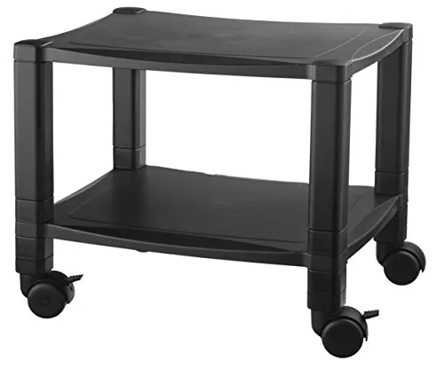 KANTEK PS510 — Kantek Two-shelf Printer/fax Stand - 75 lb Load Capacity - 2 x Shelf(ves) - 14.1 Height x 17 Width x 13.3 Depth - Floor - Black
