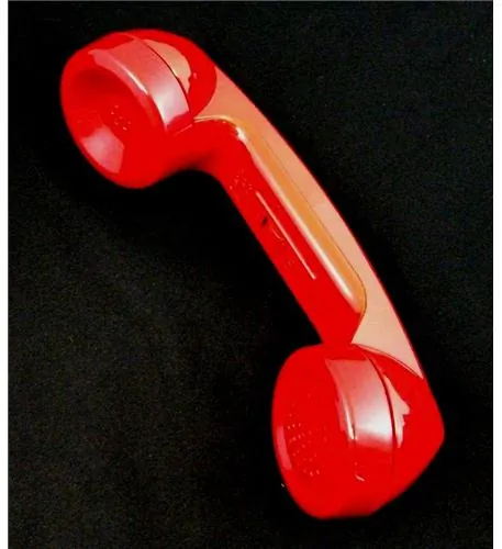 Cortelco ITT-HANDSET-RD — Cortelco Red Replacement Handset with Volume Control