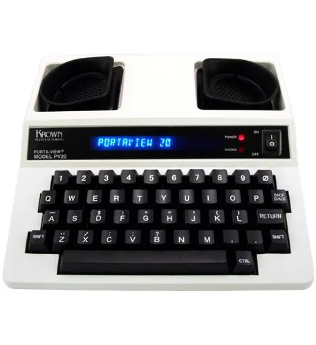 CompuTTY KRN-PV20JR — Krown PortaView Junior TDD Communication Device