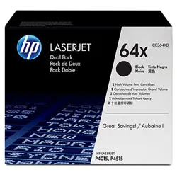 HP HEWCC364XD — HP TONER GENUINE 24K 2 PACK BLACK HICAP LASERJET P4015