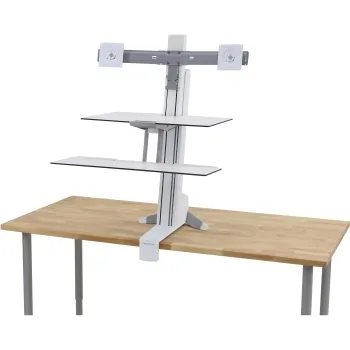 ERGOTRON 33-349-211 — SIT-STAND WORKSTATION - ALUMINIUM, HIGH-GRADE PLASTIC AND POWDER COATED PAINTED