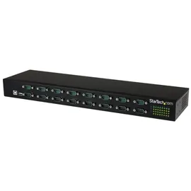 STARTECH ICUSB23216FD — USB to Serial Hub - 16 Port - COM Port Retention - Rack Mount and Daisy Chainable - FTDI USB to RS232 Hub - Convert a USB port into 16 RS232 serial ports in an industrial rack-mountable chassis, and daisy chain multiple hubs for a scalable solution - 16-Port USB-to-Serial Adapter Hub - USB to RS232 port adapter with FTDI chipset and COM port retention