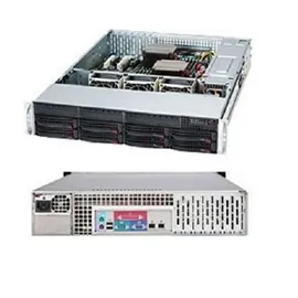 Supermicro CSE-825TQC-600LPB — Supermicro 2U Hot-Swap Chassis with 8 Bay 600W PSU