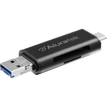 Aluratek AUCRC300F — USB 3.1, TYPE-C, MICRO USB, SD, MICRO SD CARDREADER