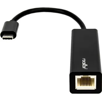 ROCSTOR Y10A174-B1 — PREMIUM USB-C TO GIGABIT ETHERNET NETWORK 10/100/1000 ADAPTER COMPATIBLE WITH MA