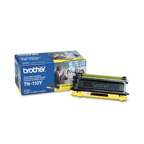 Brother TN110Y — TONER CARTRIDGE - YELLOW - 1500 PAGES  - HL-4040CN