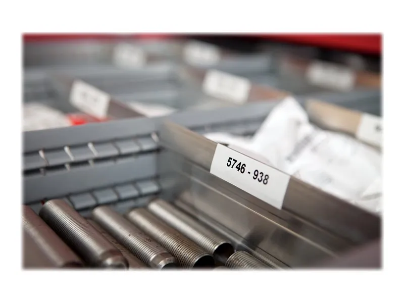 DYMO 18483 — DYMO RHINO 1/2IN X 18FT, WHITE PERMANENT POLY LABELS