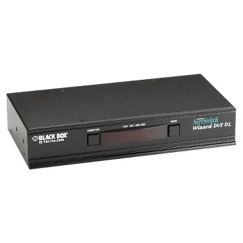 BLACK BOX CORPORATION KV2004A — KVM SWITCH - SINGLE-MONITOR, DVI-D DUAL-LINK, USB TRUE EMULATION, AUDIO, 4-PORT