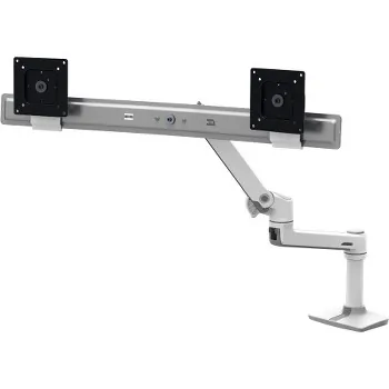 ERGOTRON 45-489-216 — LX DESK DUAL DIRECT ARM, BRIGHT WHITE TEXTURE