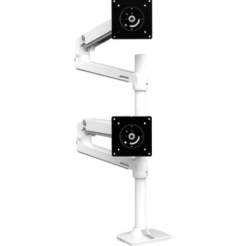 ERGOTRON 45-509-216 — ERGOTRON 45-509-216 LX DUAL STACKING ARM WITH TALL POLE (WHITE)