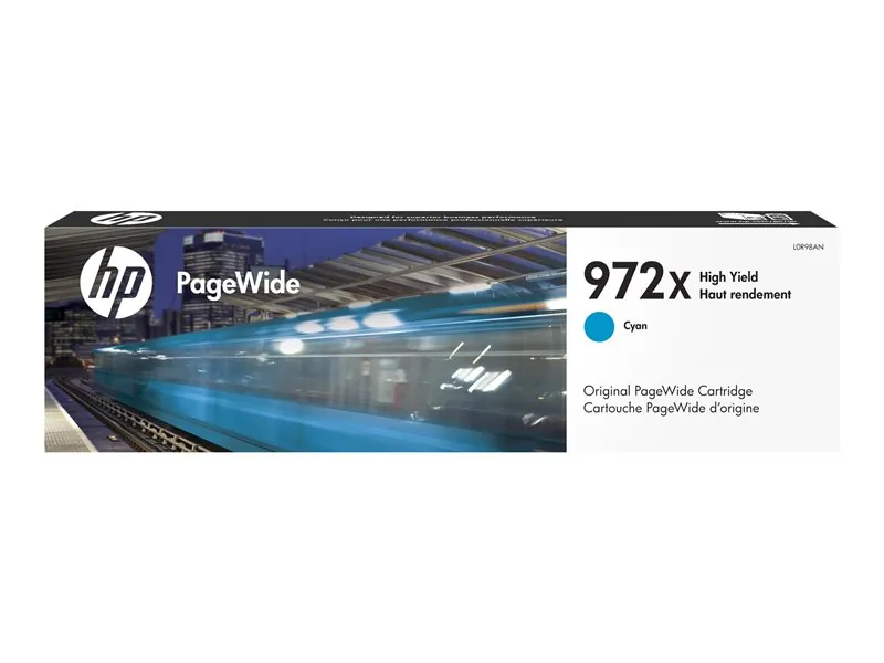 HP HEWL0R98AN — HP 972X - 85.5 ml - High Yield - cyan - original - PageWide - ink cartridge - for PageWide Pro 452dn, 452dw, 477dn, 477dw, 552dw, 577dw, 577z, MFP 477dw HP 972X