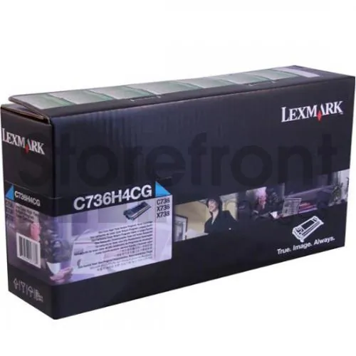 Lexmark C736H4CG — LEXMARK C736H4CG CYAN RETURN PROGRAM TONER CARTRIDGE TAA