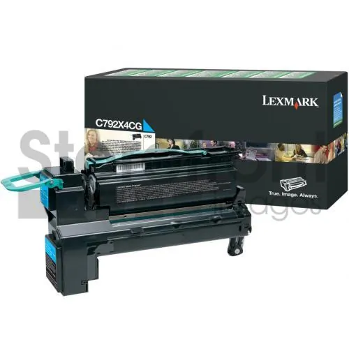 Lexmark C792X4CG — LEXMARK C792X4CG CYAN RETURN PROGRAM PRINT CARTRIDGE TAA FOR USE IN C/X792 ESTIM