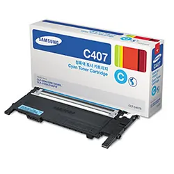 SAMSUNG SASCLTC407S — SAMSUNG CLP-325W Cyan Toner Cartridge