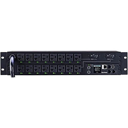 CyberPower PDU41003 — SWITCHED PDU 30A 120V (16) 5-20R OUTLETS L5-30P SNMP 12FT CORD 2U 3YEAR WARRANTY