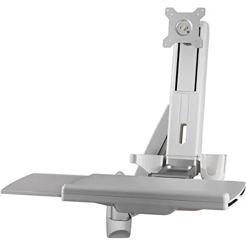 AMER NETWORKS AMR1AWS — SIT STAND COMBO WORKSTATION WALL MOUNT SYSTEM, THIS GIVE YOU THE ABILITY TO EASI