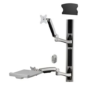 AMER NETWORKS AMR1AWSV3 — AMER VERTICAL TRACK WALL MOUNT SYSTEM WITH 2 DUAL SEGMENT ARTICULATING ARMS PROV