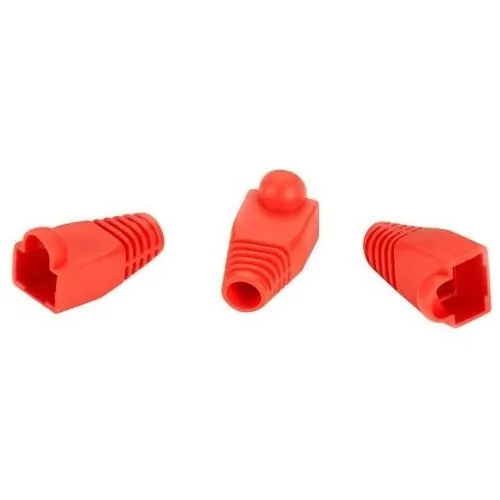 BLACK BOX CORPORATION FMT720 — SNAGLESS CABLE BOOT - RED, 50-PACK