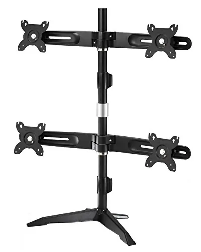 AMER NETWORKS AMR4SU — QUAD LCD/LED MONITOR MOUNT SUPPORTS UP TO 4 MONITORS THAT ARE A MAXIMUM OF 24IN.