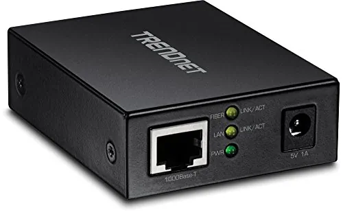 TRENDNET TFCGSFP — TRENDnet 1000BASE-T to SFP Fiber Media Converter - 1 x Network (RJ-45) - Single-mode, Multi-mode - Gigabit Ethernet - 1000Base-T, 1000Base-SX-LX - 1 x Expansion Slots - SFP - 1 x SFP Slots