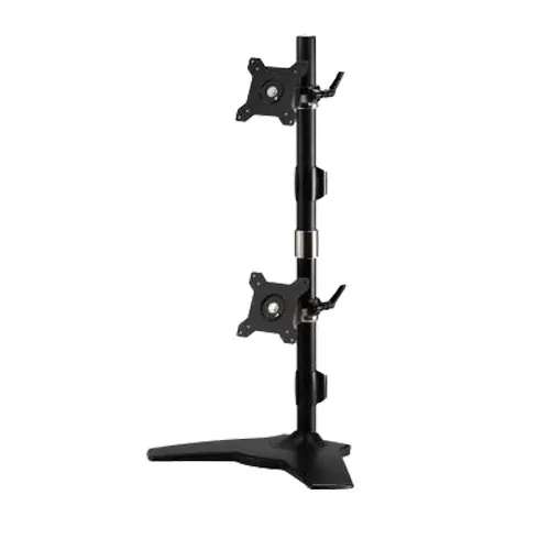 AMER NETWORKS AMR2SV — DUAL MONITOR VERTICAL STAND MOUNT SUPPORT 75MM OR 100MM VESA MAXIMUM MONITOR SUP