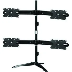 AMER NETWORKS AMR4S32 — QUAD MOUNT MAX 32 INCH DISPLAYS (STAND-STYLE)