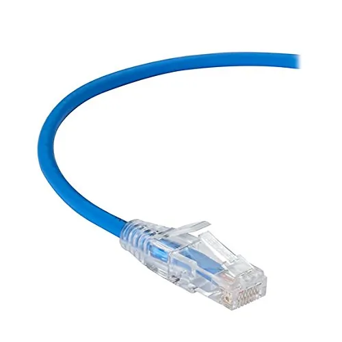 BLACK BOX CORPORATION C6PC28-BL-03 — CAT6 250-MHZ SNAGLESS 28AWG STRANDED ETHERNET PATCH CABLE - UNSHIELDED (UTP), CM