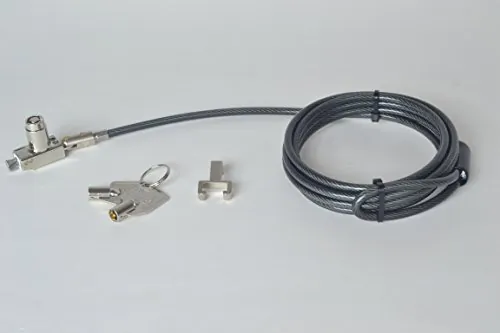 NOBLE SECURITY TZ04T — NOBLE WEDGE LOCK WITH BARREL KEY AND CABLE TRAP