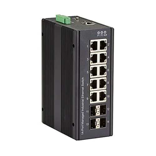 BLACK BOX CORPORATION LIG1014A — GIGABIT ETHERNET (1000-MBPS) EXTREME TEMPERATURE MANAGED SWITCH - (10) 10/100/10