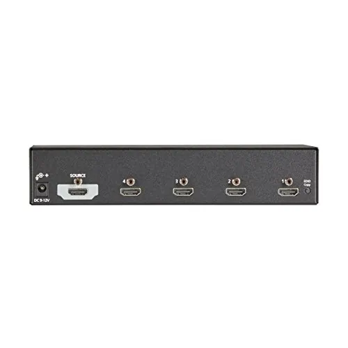 BLACK BOX CORPORATION VSP-HDMI1X4-4K — 4K HDMI Splitter - Distribute Video & Audio to 4 Displays