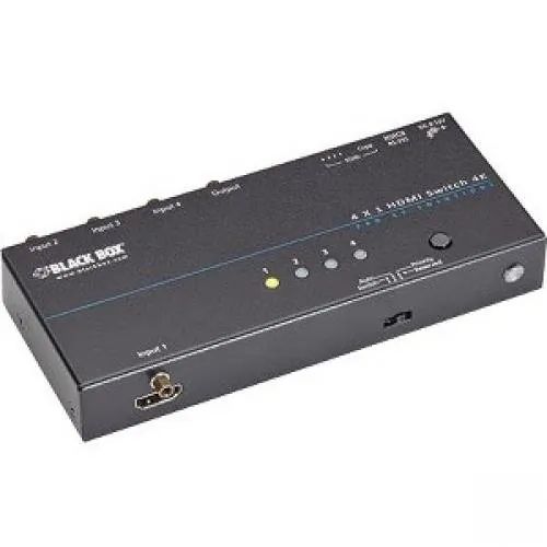 BLACK BOX CORPORATION VSW-HDMI2X1-4K — ENABLES SWITCHING BETWEEN 1 HDMI SOURCE TO 1 DISPLAY. SUPPORTS RESOLUTIONS UP TO