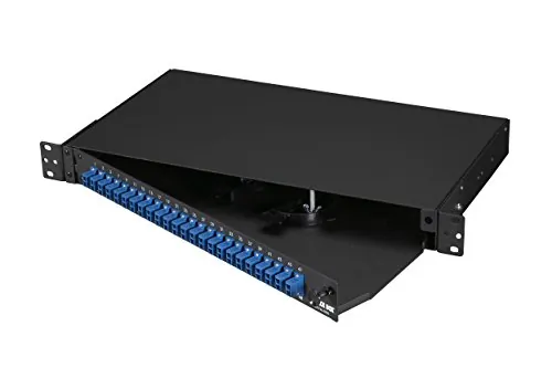 BLACK BOX CORPORATION JPM385A — 1U Loaded Rackmount Fiber Panel with Adapter Options