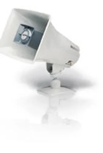 VALCOM VIP-130AL-GY — ONE-WAY 5 -WATT HIGH EFFICIENCY IP HORN WITH LONG LINE EXTENDER (GRAY)
