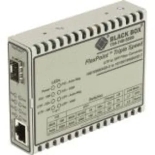 BLACK BOX CORPORATION LMC1017A-MMSC — GIGABIT ETHERNET (1000-MBPS) MEDIA CONVERTER - 10/100/1000-MBPS COPPER TO 1000-M