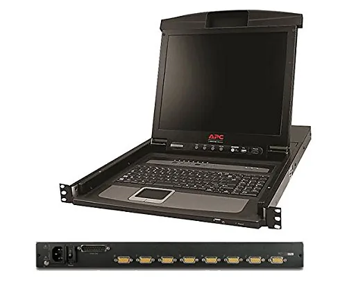 APC - Schneider Electric AP5808 — 17 RACK LCD CONSOLE WITH INTEGRATED 8 PORT ANALOG KVM SWITCH - AP5808 - MAIN INP