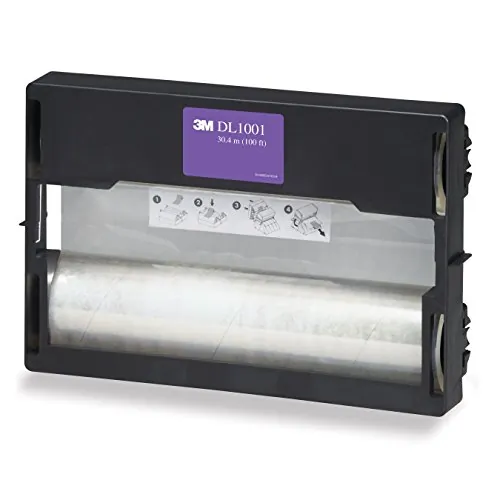 3M DL1001 — Scotch Cool Laminating System Refills - Laminating Pouch/Sheet Size: 12" Width x 100 ft Length x 5.60 mil Thickness - Glossy - for Presentation, Artwork, Document, Schedule, Presentation, Phone List, Certificate, Sign, Award, Calendar - Double Sided, Photo-safe - Clear - 1 Each