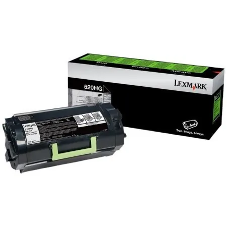 Lexmark 52D0H0G — Lexmark 52X Toner Cartridge - Black - Laser - High Yield - 2500 Pages - 1 / Each