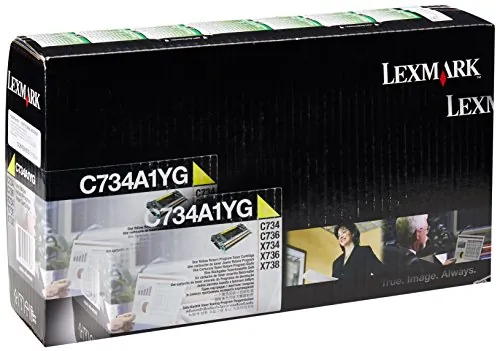 Lexmark C734A1YG — LEXMARK C734A1YG YELLOW RETURN PROGRAM TONER CARTRIDGE FOR USE IN C/X734,746,X73