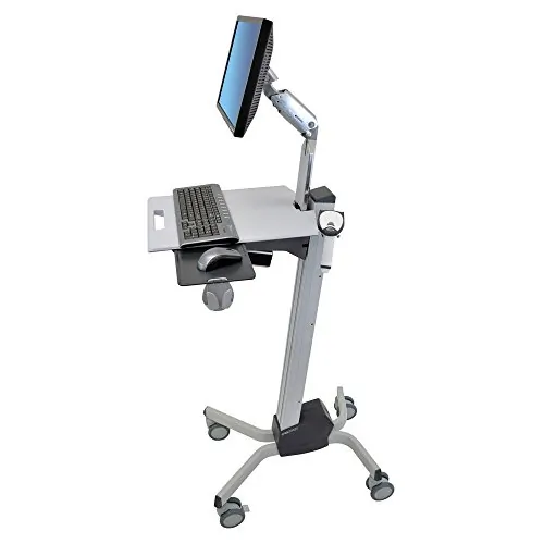 ERGOTRON 24-256 — ERGOTRON NEO-FLEX LCD CART.HEIGHT-ADJUSTABLE SIT-STAND MOBILE COMPUTER CART.FEAT