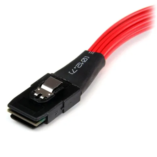 STARTECH SAS8087S4R50 — 50cm SFF-8087 to 4x SATA - Internal Mini SAS to SATA Reverse Cable - Connect a Mini SAS backplane to a SAS / SATA RAID controller or motherboard - sff-8087 to 4x sata - internal mini sas to sata - sff 8087 to sata - sas to sata cable - serial attached scsi to sata