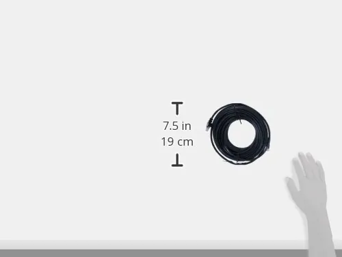 Belkin A3L791B50-BLK-S — PATCH CORD - UNSHIELDED TWISTED PAIR (UTP) - MALE LEFT GENDER - MALE RIGHT GENDE